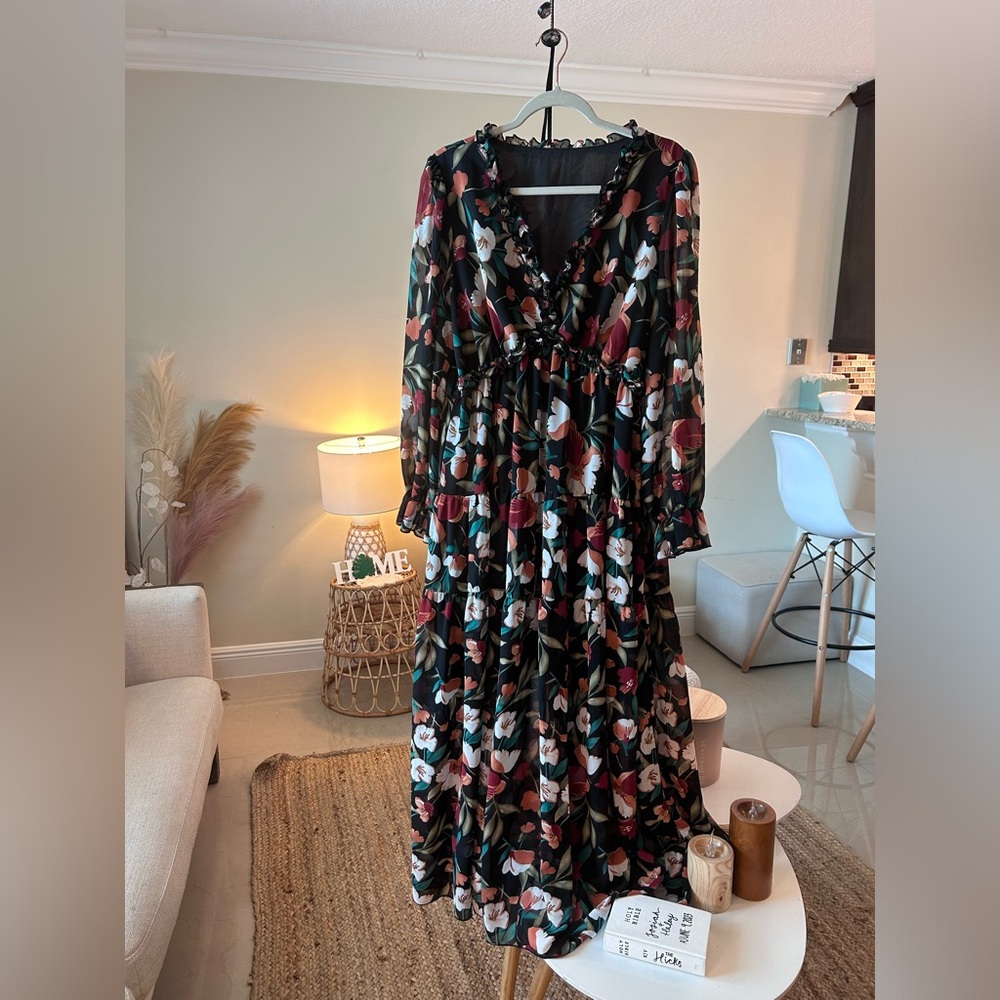 Dark Floral Dress